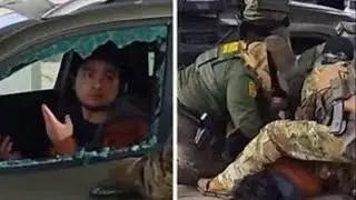ICE Agents Bust Window And Detaining 2 Men in Minnesota Gas Station.