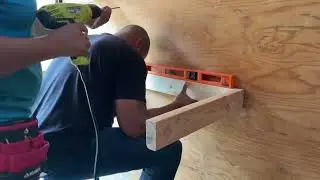 Shelves in Trailer using OSB and 2x4s