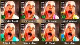 Mr Meat Squid Mod || Joker Meat || Barbie Meat|| Birthday Boy Meat|| Ken Meat|| Mr Meat All New Mods