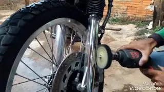 POLIMENTO(CROMAR) NAS BENGALAS DA XT 600