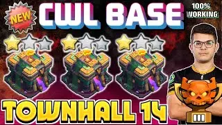 BEST-05 UNBEATEN TH14 CWL BASE AND CLAN WAR BASE WITH COPY LINKS || TH14 CWL BASE ANTI EVERYTHING