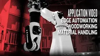Configurable Woodworking Automation with a Kawasaki ZX130L robot and a shelf-mounted BT200L robot