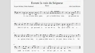 J.A.B. | Ecoute la voix du Seigneur - Basse (m&eacute;lodie)