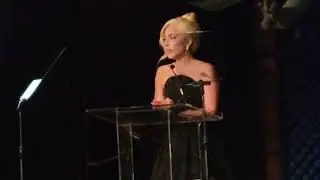 Lady Gaga at New York Film Critics dinner