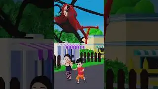 Chhota ne helicopter 🚁 se giraya carry or chinki ko 😱 #cartoon #carry #chhota #viralcartoon