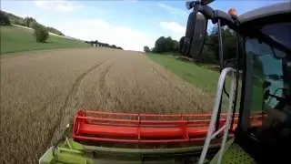 CLAAS LEXION 670 | Sommergerste 2015 | GoPro HERO