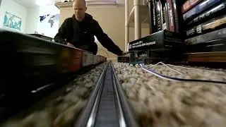 Onboard an N Scale Train Carpet Layout