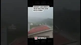 Morador flagra momento em que raio atinge cidade no Sul de Minas