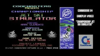 Championship Jet Ski Simulator (Commodore 64 / Gameplay #0833)