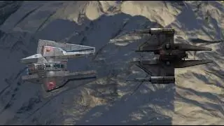 Broadside-Class Cruiser VS Vengeance-Class Frigate - Star Wars Empire At War Remake