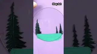Удивительная 🏞роспись по стеклу 😱 | Shay Art #шорты #мотивация #shayart