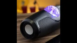 Wiederaufladbarer kabelloser Lautsprecher mit Disco-Lichtern Waflash