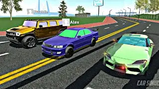 GR Supra Vs Chaser Vs Hummer H2 - Car Simulator 2 - Drag Racing Mobile Gameplay 