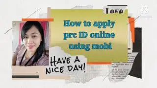 How to apply PRC ID online using mobile phone