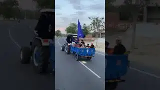 MODIFIED TRACTOR RALLY PUNJABI BOYS ATTITUDE WHATSAPP STATUS #Shorts