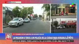 🔴MORÓN: TIROTEARON A UN POLICÍA DE LA CIUDAD PARA ROBARLE LA MOTO