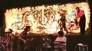 Dotsero Jazz with Ibara 'The Extreme Painter' * Epcot America Gardens Theatre WDW 25 *September 1996