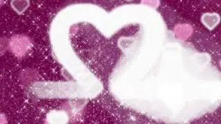 4K Trailing Heart of Hearts Galaxy of Twinkling Stars Bling Pink White Copyright Free Stock Footage