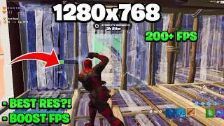 Is this The BEST Stretched Resolution in Fortnite Chaper 3?! (FPS BOOST, 0 DELAY, 1280x768) GT 710