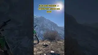 KLX 230 INDIAN 🇮🇳 (11,550 above sea level) 🥶🥶 #kawasakiindia #klx230 #kawasakiklx230