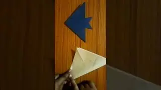 How to make an origami Fish || Art and Craft world of Jeevan #shorts #youtubeshorts