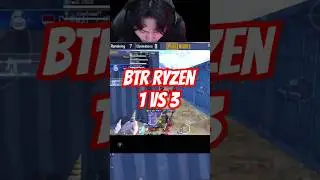 Clutch 1 vs 3  #btrryzen #pubgm