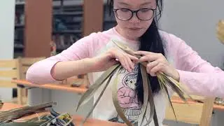 Palm leaf Weaving Process