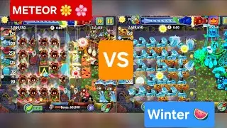 TWO WAYS TO WIN! ❄️🔥 Meteor Flower vs. Winter Melon | PvZ 2 Arena