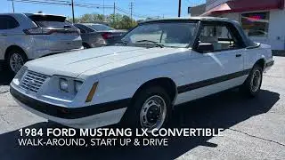 1984 Ford Mustang LX Convertible - Walk Around, Start-Up & Drive