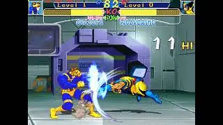 X-Men - Children of the Atom (MUGEN): Cyclops VS Wolverine