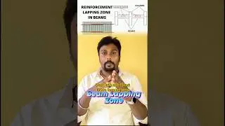 Beam Lapping Zones Rules✅பீம் கம்பி கட்டும் போது கவனிக்க வேண்டியவை 🚨🛑 #shorts #reinforcement #tamil