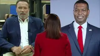 Arnold Schwarzenegger and Michael Regan Interview with Lisa Gadenst&auml;tter of ORF