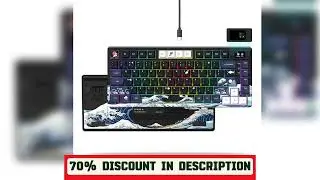 A must-have product!&nbsp;Wired Mechanical Gaming Keyboard with OLED Display Full Key Hot-Swappable Pud