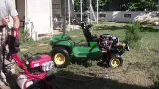 John Deere LX172 clean up.