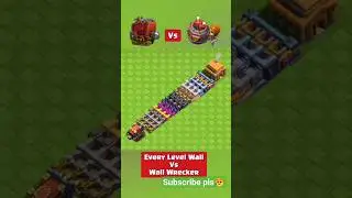 Wall Wrecker 🆚 Wall Breaker. #clashofclans #shorts