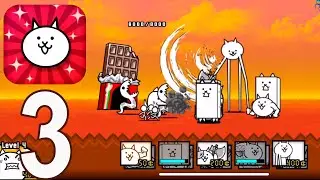 The Battle Cats - Gameplay Walkthrough Part 3 - Macho Cat & Wall Cat(iOS, Android)