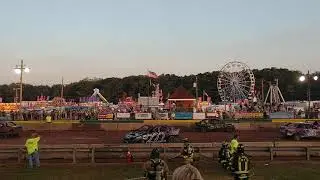 8-14-19 Prince William County Fair demolition derby heat 3 part 1