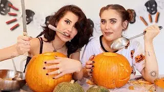 INTAGLIAMO LE ZUCCHE CON GRETA! | cleotoms
