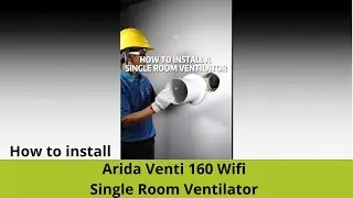 How to install Arida Venti Single room energy recovery ventilator. Montere Arida Venti romventilator
