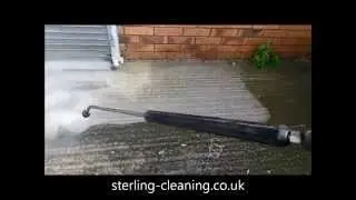 Concrete cleaning. Pressure washing from Northampton based external cleaning specialists.