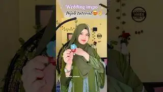 Wedding inspo hijab tutorial #hijabfashion  #hijab tutorial#viral #youtubeshorts #wedding #hijab