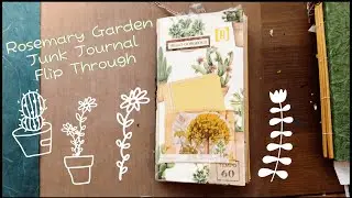 Junk Journal Flip Through | Rosemary Garden Theme