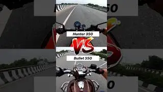 2025 Royal Enfield Hunter 350 vs Bullet 350 🤯🔥 Gear Challenge #shorts #hunter350