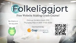 Free Website Making Crash Course (Live from Oslo!)