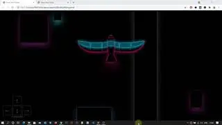 Neon Bird Flying