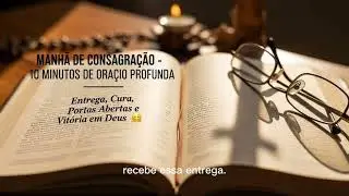 VOCÊ TEM 10 MINUTOS PRA FALAR COM DEUS? CONSAGRAÇÃO DA MANHÃ – ORAÇÃO PROFUNDA 