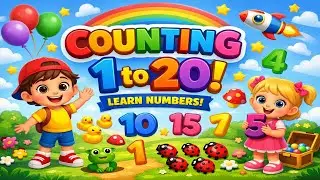 Learn to Count 1-20 🔢| Number Lesson for Kids & Toddlers | 🌈 Fun & Easy Number Song 🎶 | BrainyBunny