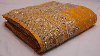 ARNG-4428 &ldquo;The Sunflower Yellow&rdquo; Vol 3 Premium Designer Saree||Fendi Fabric||Zari||Crystals