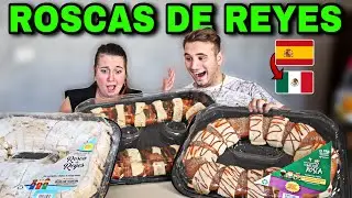 🇪🇸 ESPAÑOLES PRUEBAN ROSCAS de REYES en MÉXICO 🇲🇽 POR PRIMERA VEZ 😱 **pero que es esto?!**