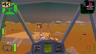 Warhawk: The Red Mercury Missions - Gameplay PSX / PS1 / PGXP / Widescreen 4k 2160p (DuckStation)